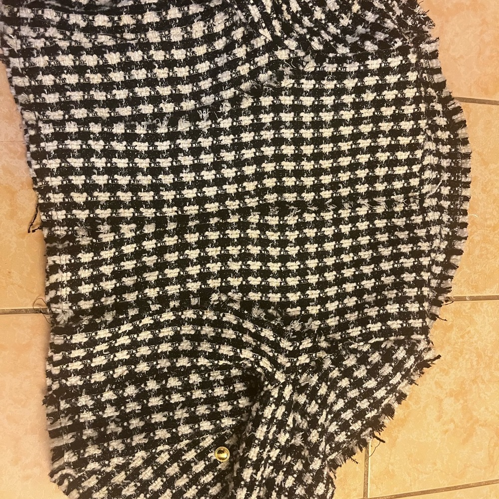 House of Harlow 1960 Black and White Tweed Blazer